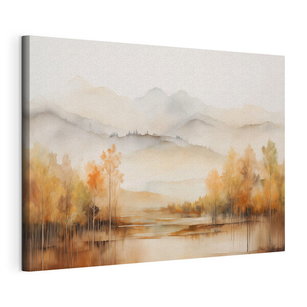 Quadri Acquerello raffigurante alberi e montagne (COD: s42716) Quadri Quadri Acquerello raffigurante alberi e montagne (COD: s42716)