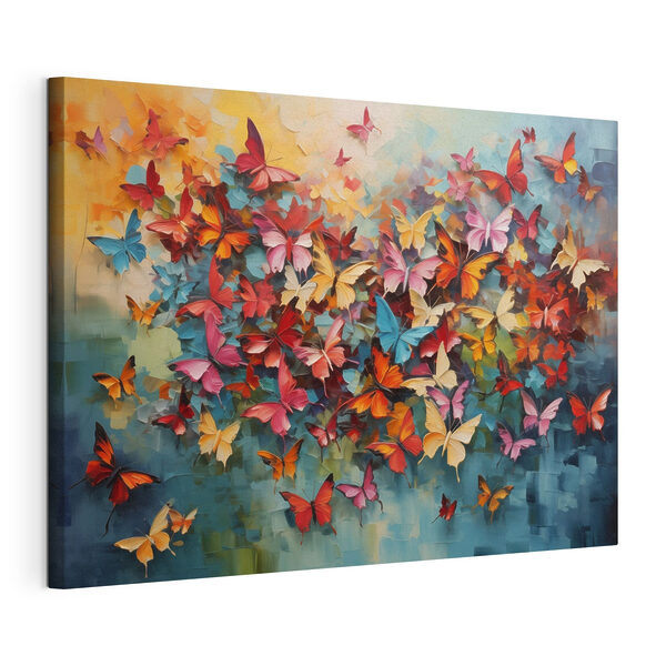 Quadri Gruppo di farfalle su sfondo blu (COD: s42728) Quadri Quadri Gruppo di farfalle su sfondo blu (COD: s42728)