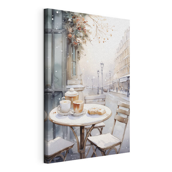 Quadri Tavolino con tazze da caffè e croissant (COD: s42798) Quadri Quadri Tavolino con tazze da caffè e croissant (COD: s42798)
