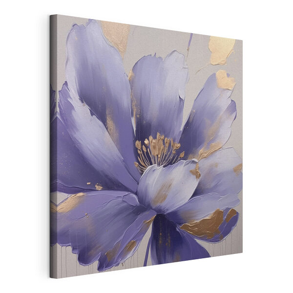 Quadri Dipinto raffigurante un fiore viola