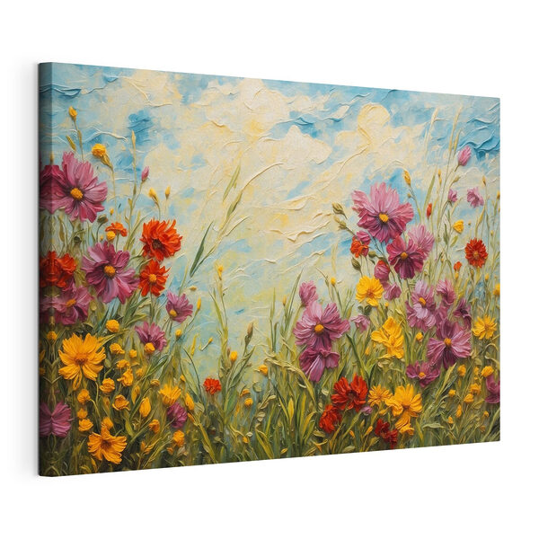 Quadri Dipinto di fiori ed erba