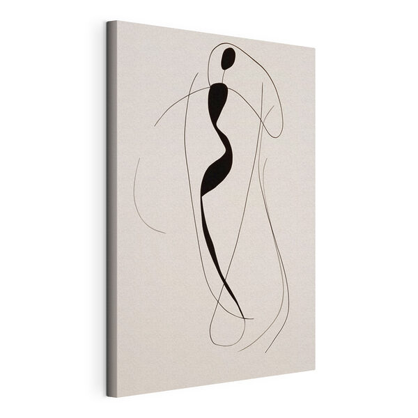 Disegno in bianco e nero di una donna Quadri Disegno in bianco e nero di una donna