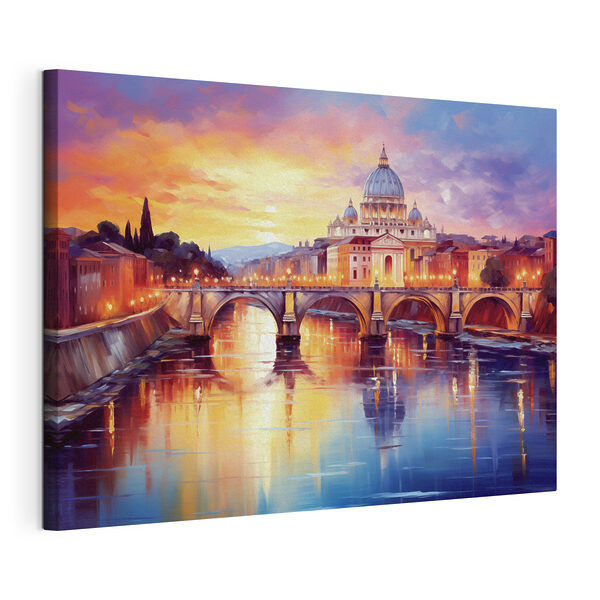 Quadri Ponte su un fiume con un edificio sullo sfondo (COD: s43396) Quadri Quadri Ponte su un fiume con un edificio sullo sfondo (COD: s43396)