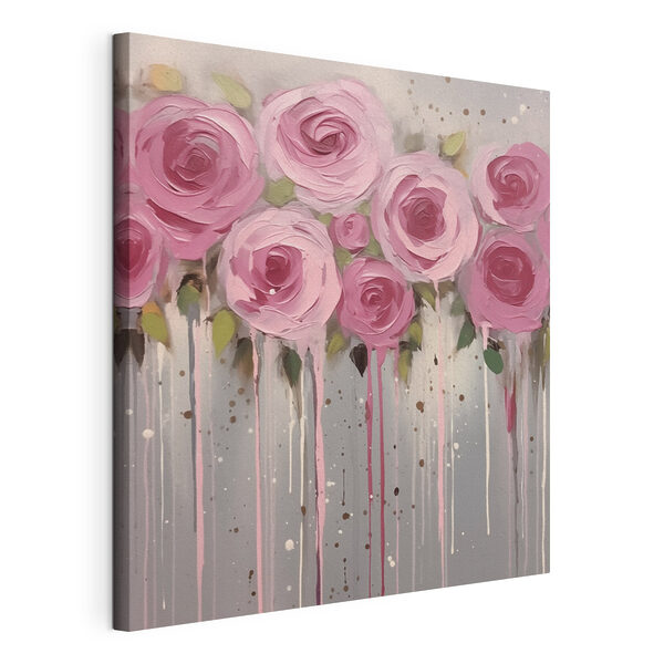 Quadri Dipinto di fiori rosa