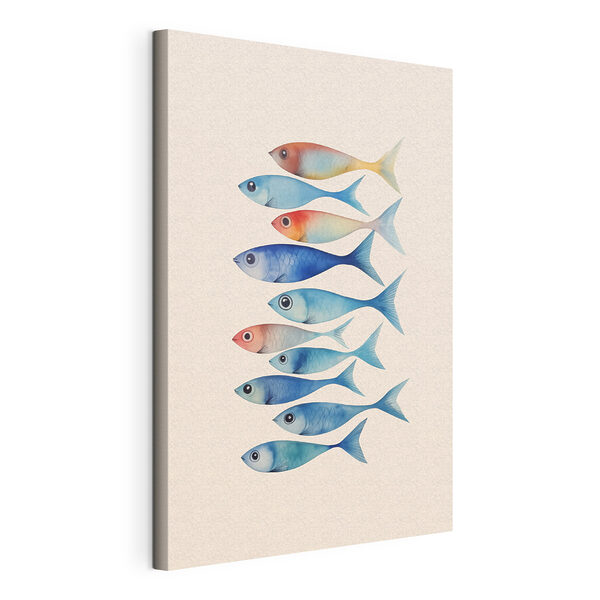 Quadri Gruppo di pesci dai colori diversi (COD: s43960) Quadri Quadri Gruppo di pesci dai colori diversi (COD: s43960)