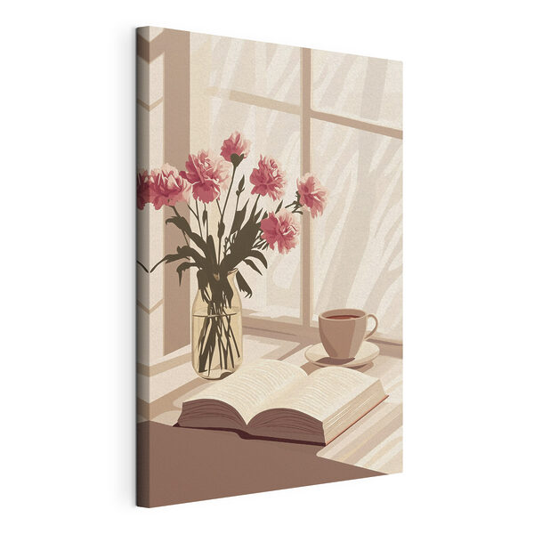 Quadri Un libro e un vaso di fiori (COD: s44012) Quadri Quadri Un libro e un vaso di fiori (COD: s44012)