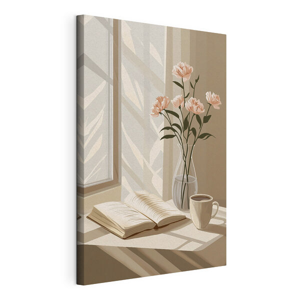 Quadri Un libro e un vaso con dei fiori (COD: s44013) Quadri Quadri Un libro e un vaso con dei fiori (COD: s44013)