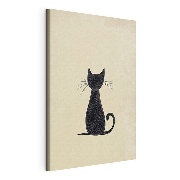 Quadri Gatto nero con i baffi (COD: s44163) Quadri Quadri Gatto nero con i baffi (COD: s44163)