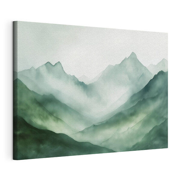 Quadri Dipinto raffigurante montagne e nebbia (COD: s44168) Quadri Quadri Dipinto raffigurante montagne e nebbia (COD: s44168)