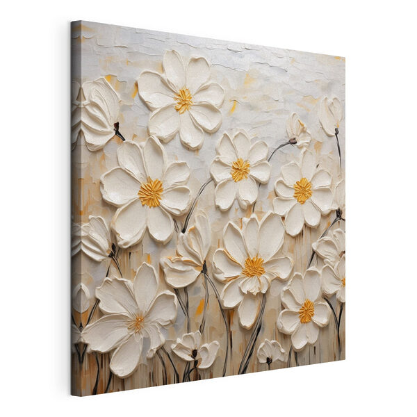 Quadri Dipinto di fiori bianchi