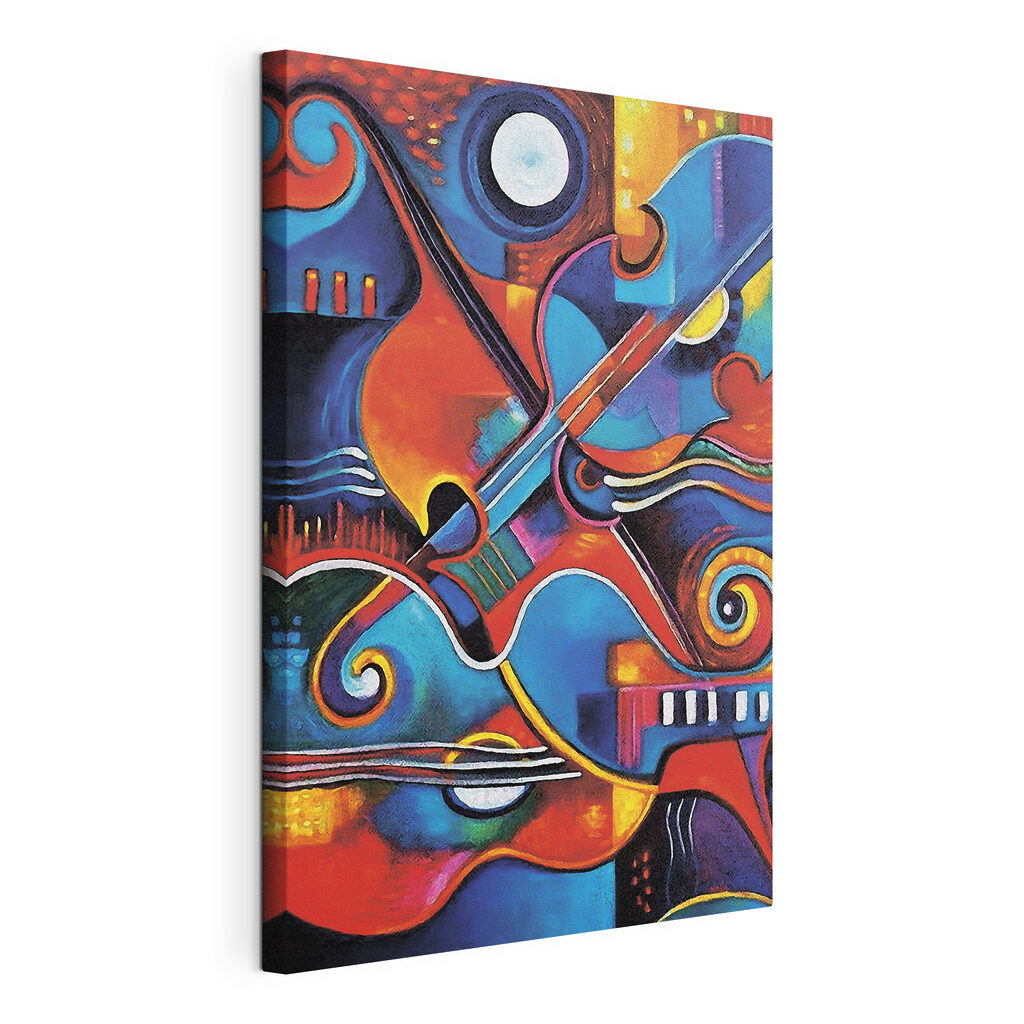 A colorful art piece of artwork