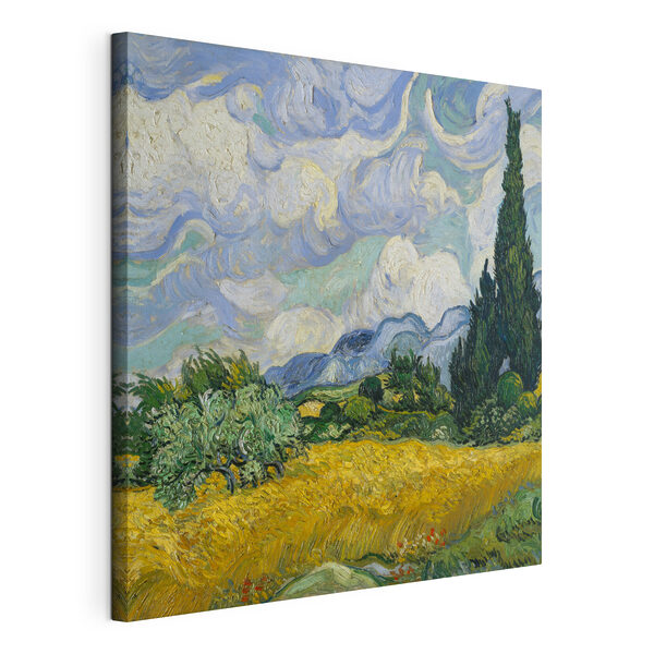 Quadri Un dipinto raffigurante un paesaggio con alberi e montagne (COD: s04295) Quadri Quadri Un dipinto raffigurante un paesaggio con alberi e montagne (COD: s04295)