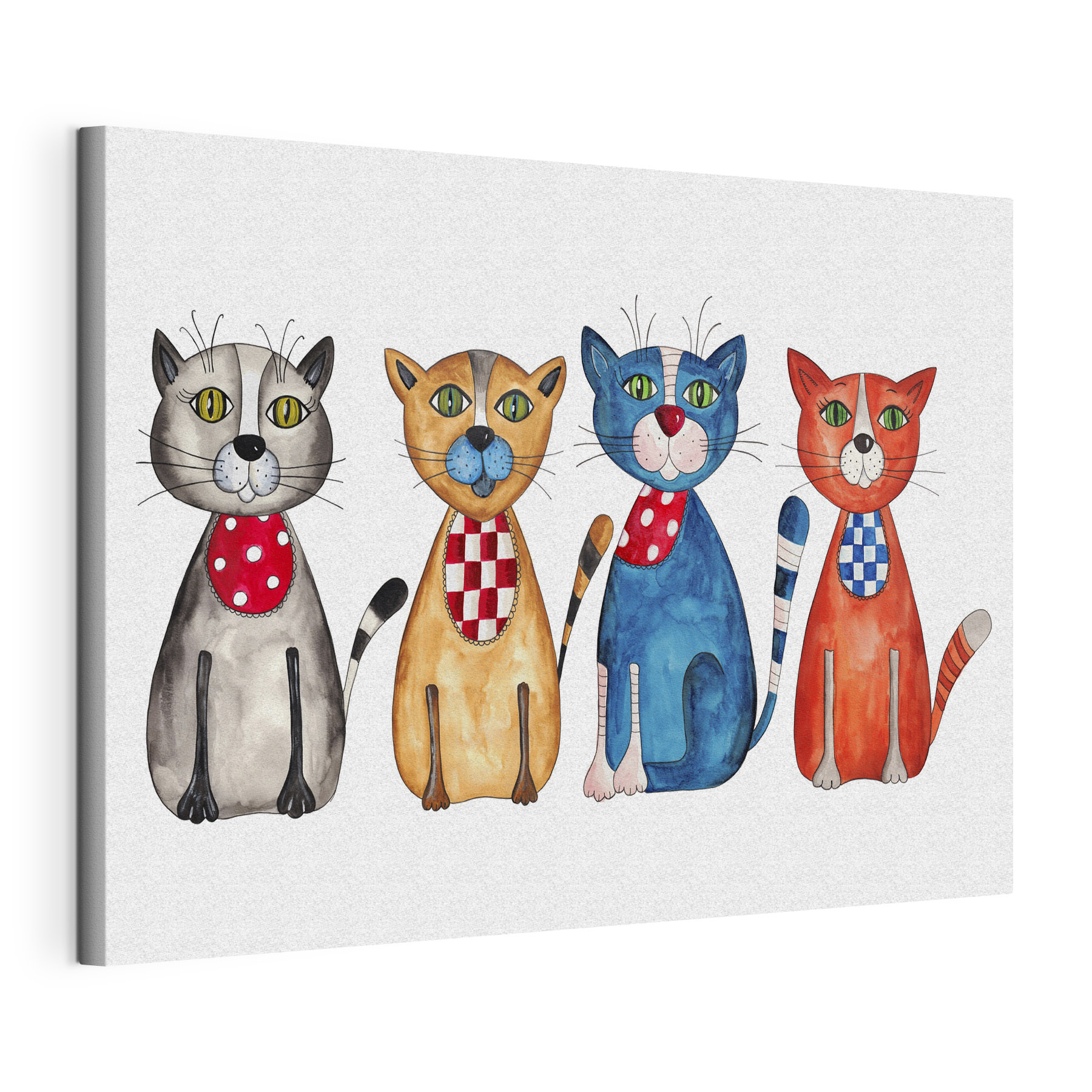A group of cats with different colors A group of cats with different colors