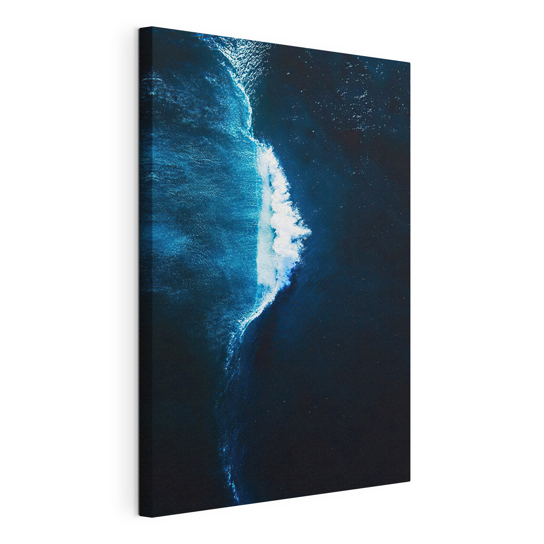 Wave crashing into the ocean