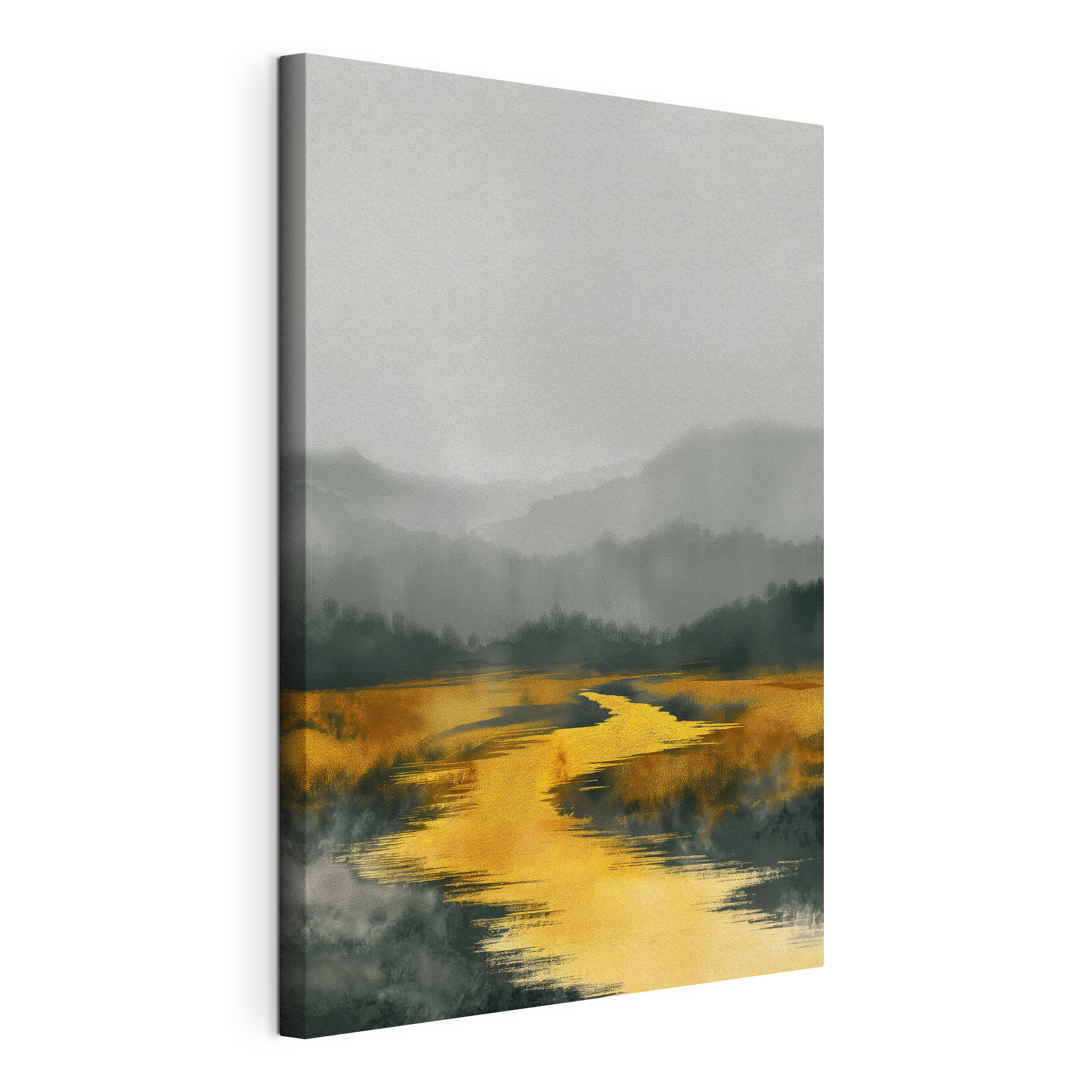 A river running through a forest