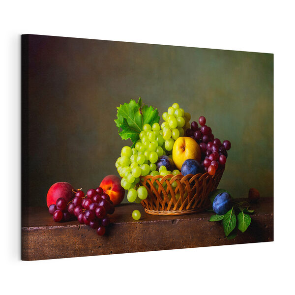 Cesto di frutta su un tavolo Quadri Cesto di frutta su un tavolo