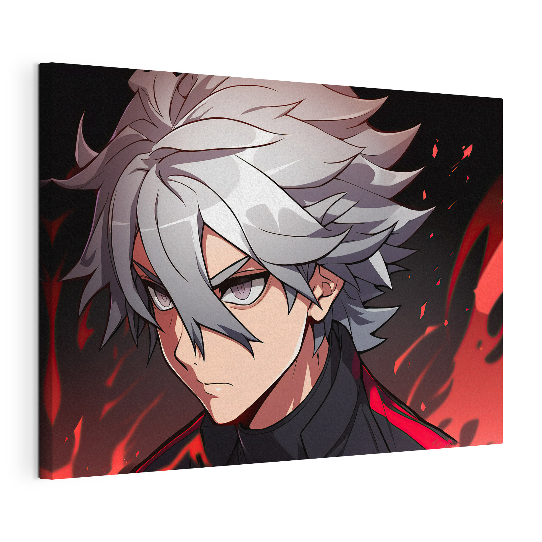 A cartoon of a man with white hair A cartoon of a man with white hair