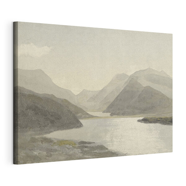Quadri Un acquerello raffigurante un lago e le montagne (COD: s32629) Quadri Quadri Un acquerello raffigurante un lago e le montagne (COD: s32629)