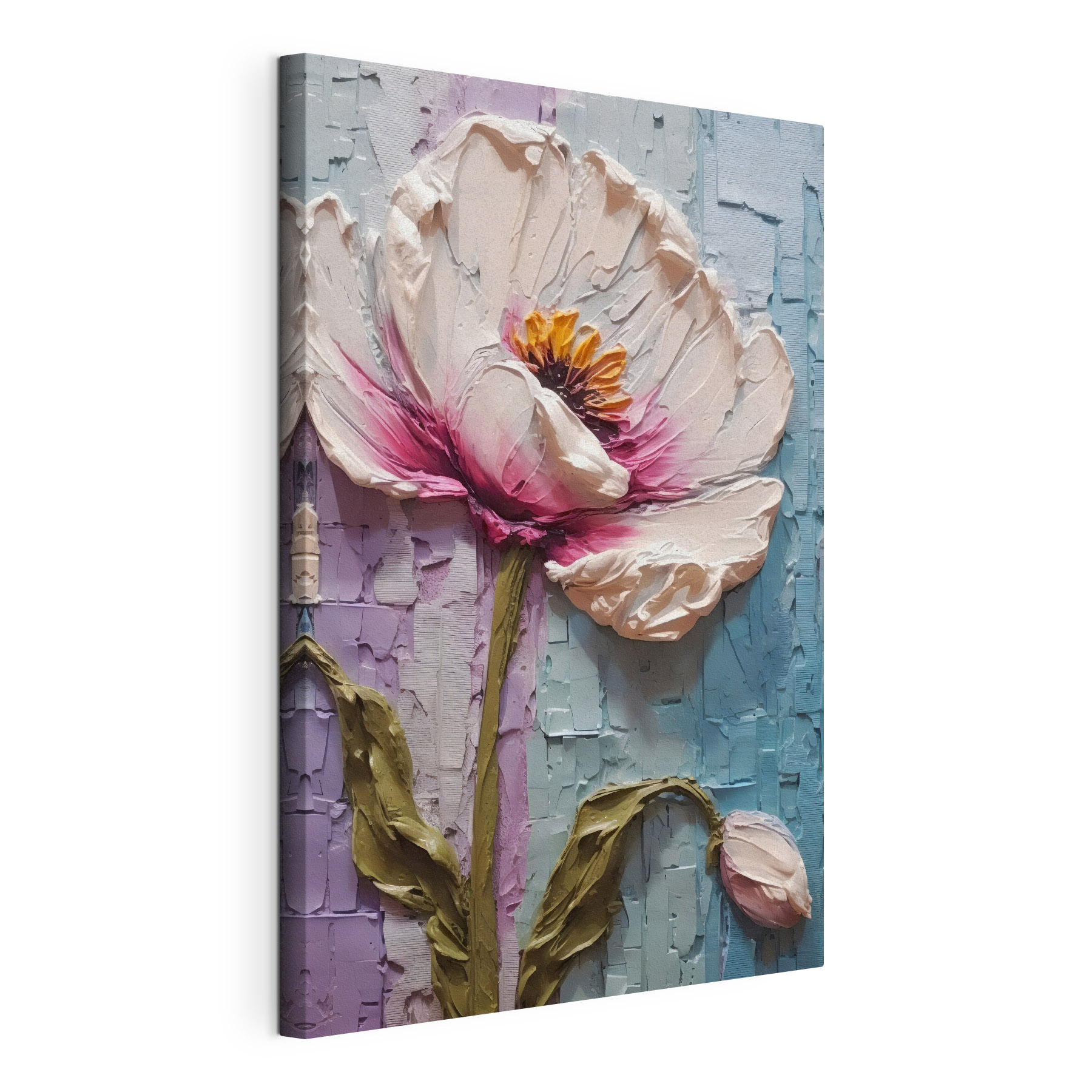 A painting of a flower A painting of a flower