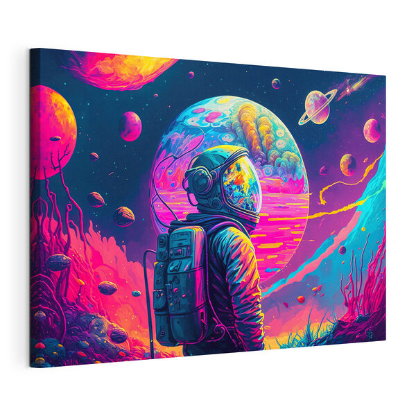 Quadri Una persona che indossa una tuta spaziale e un casco (COD: s33058) Quadri Quadri Una persona che indossa una tuta spaziale e un casco (COD: s33058)