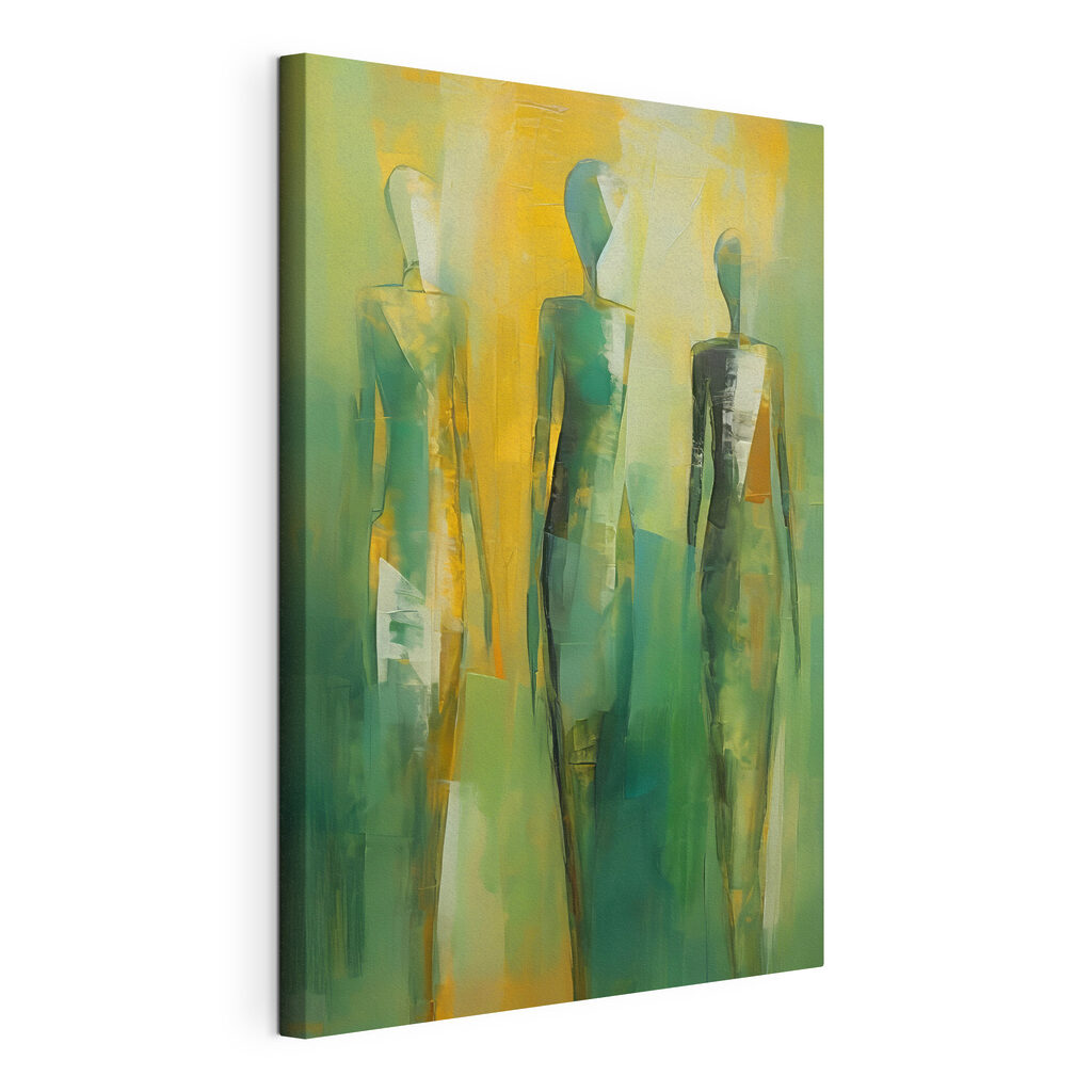 A painting of a group of people A painting of a group of people