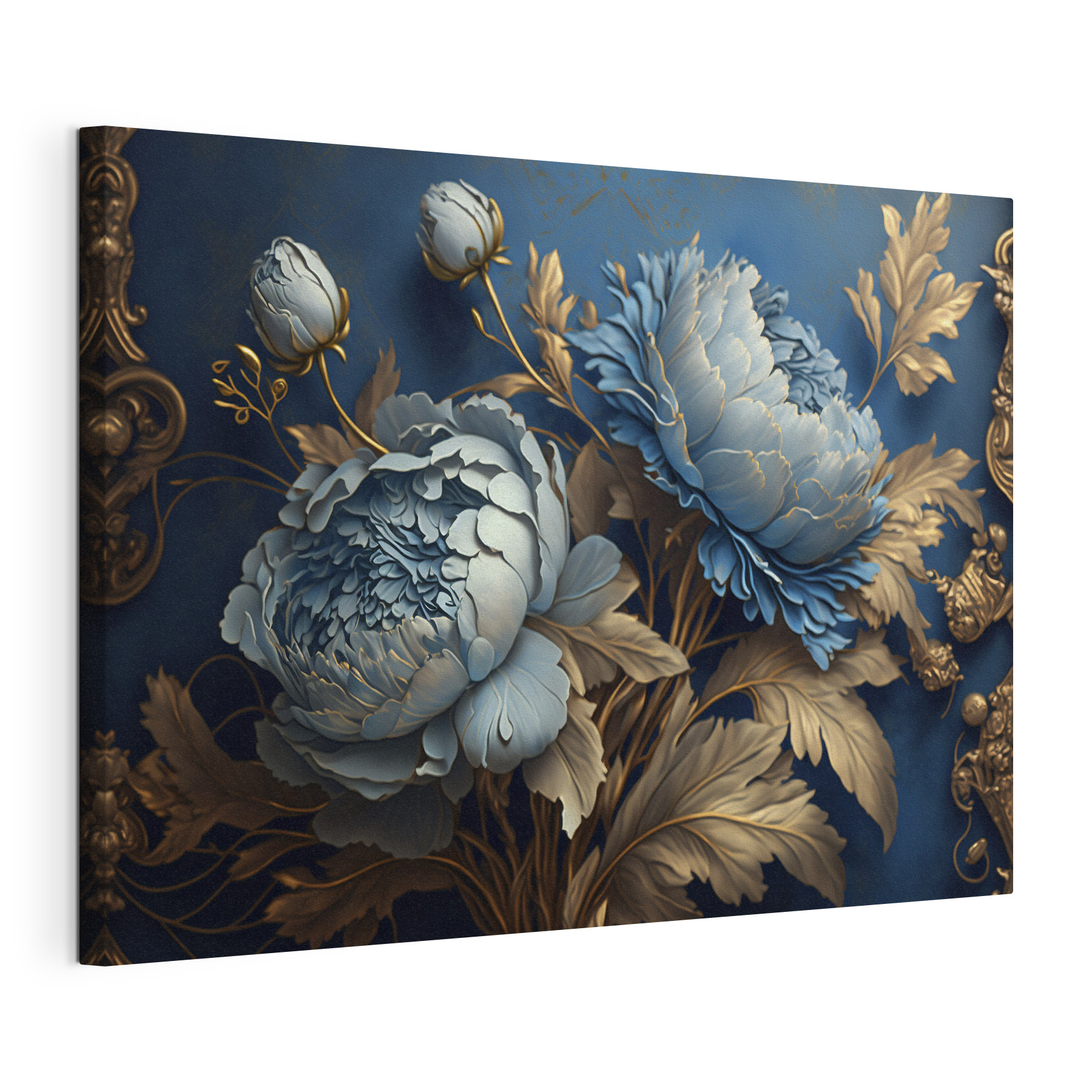 Elegant floral design on rich backdrop