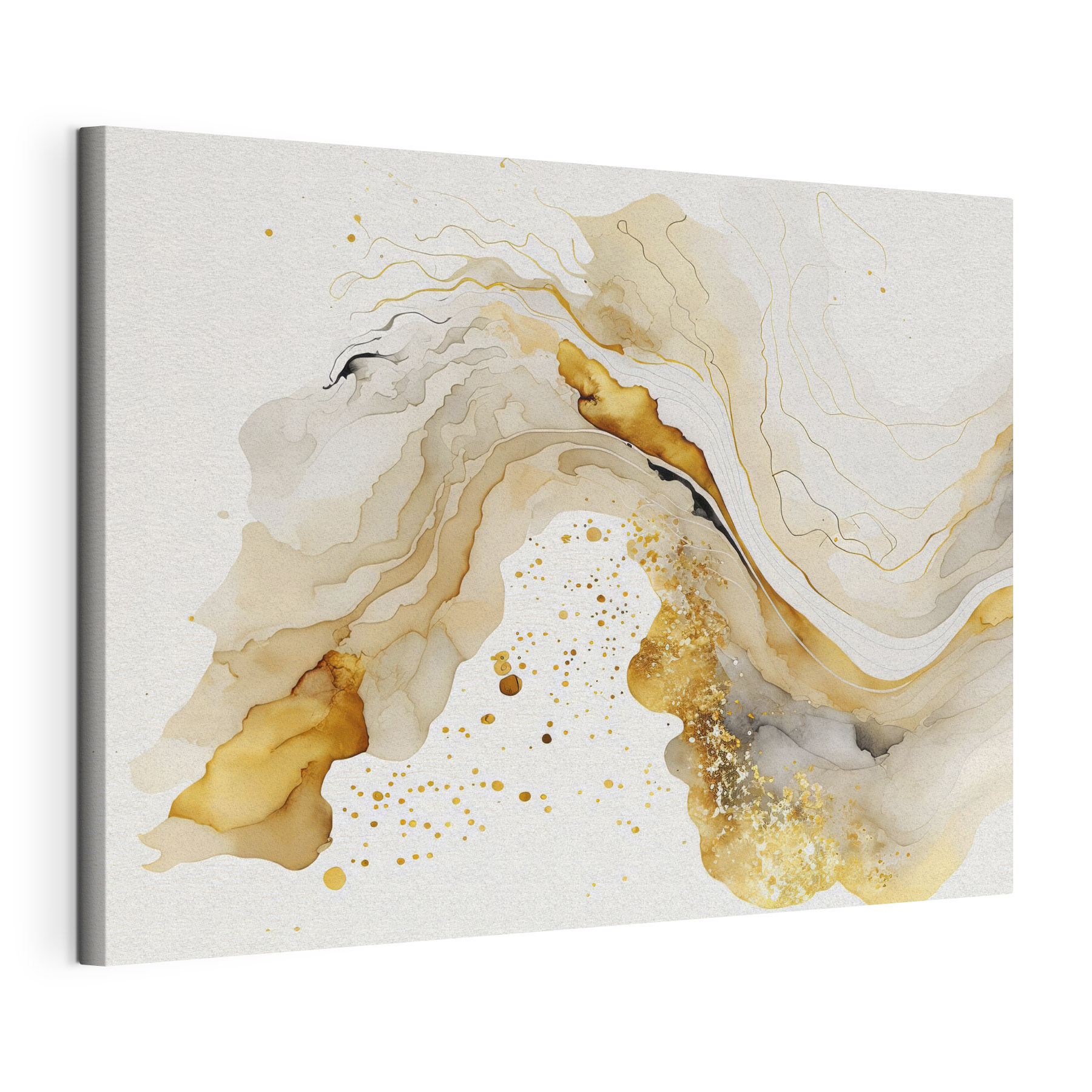 Abstract waves of soft colors