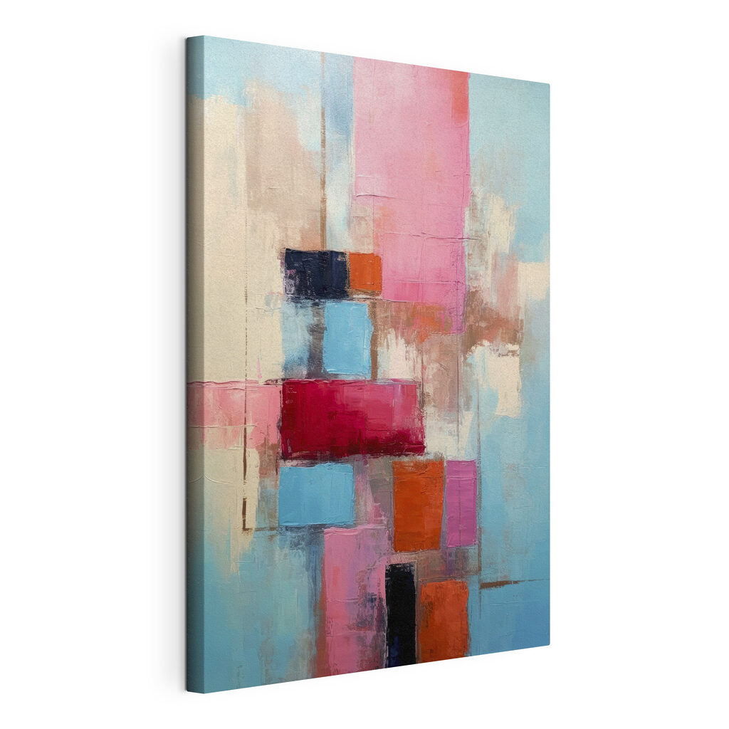 A painting of squares and rectangles A painting of squares and rectangles