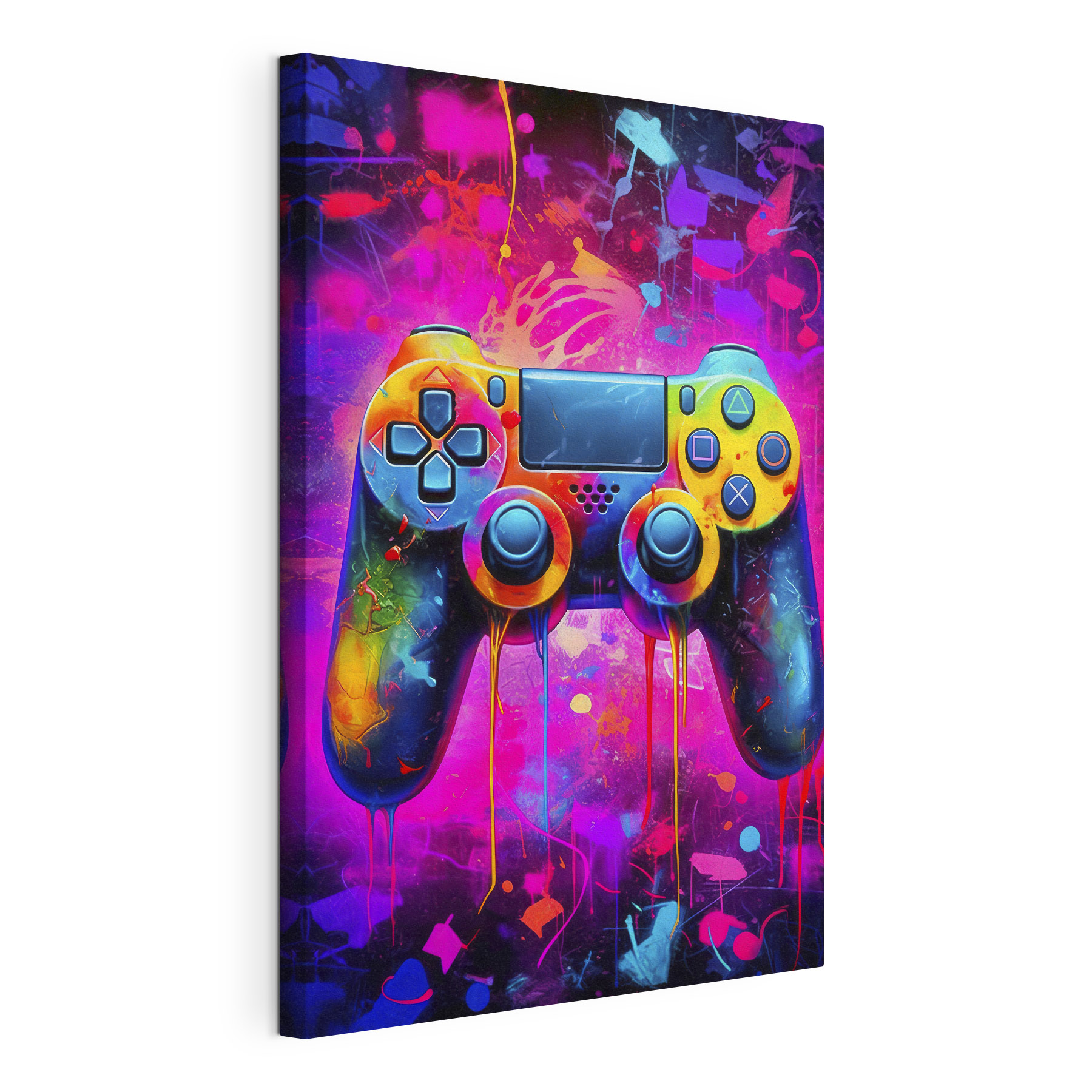Colorful video game controller Colorful video game controller