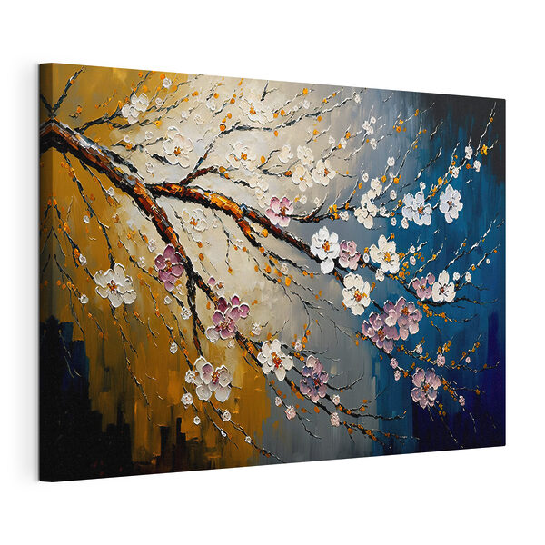 Quadri Un dipinto raffigurante un ramo di albero con dei fiori (COD: s34615) Quadri Quadri Un dipinto raffigurante un ramo di albero con dei fiori (COD: s34615)