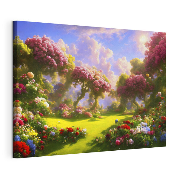 Quadri Un paesaggio con alberi e fiori (COD: s34726) Quadri Quadri Un paesaggio con alberi e fiori (COD: s34726)