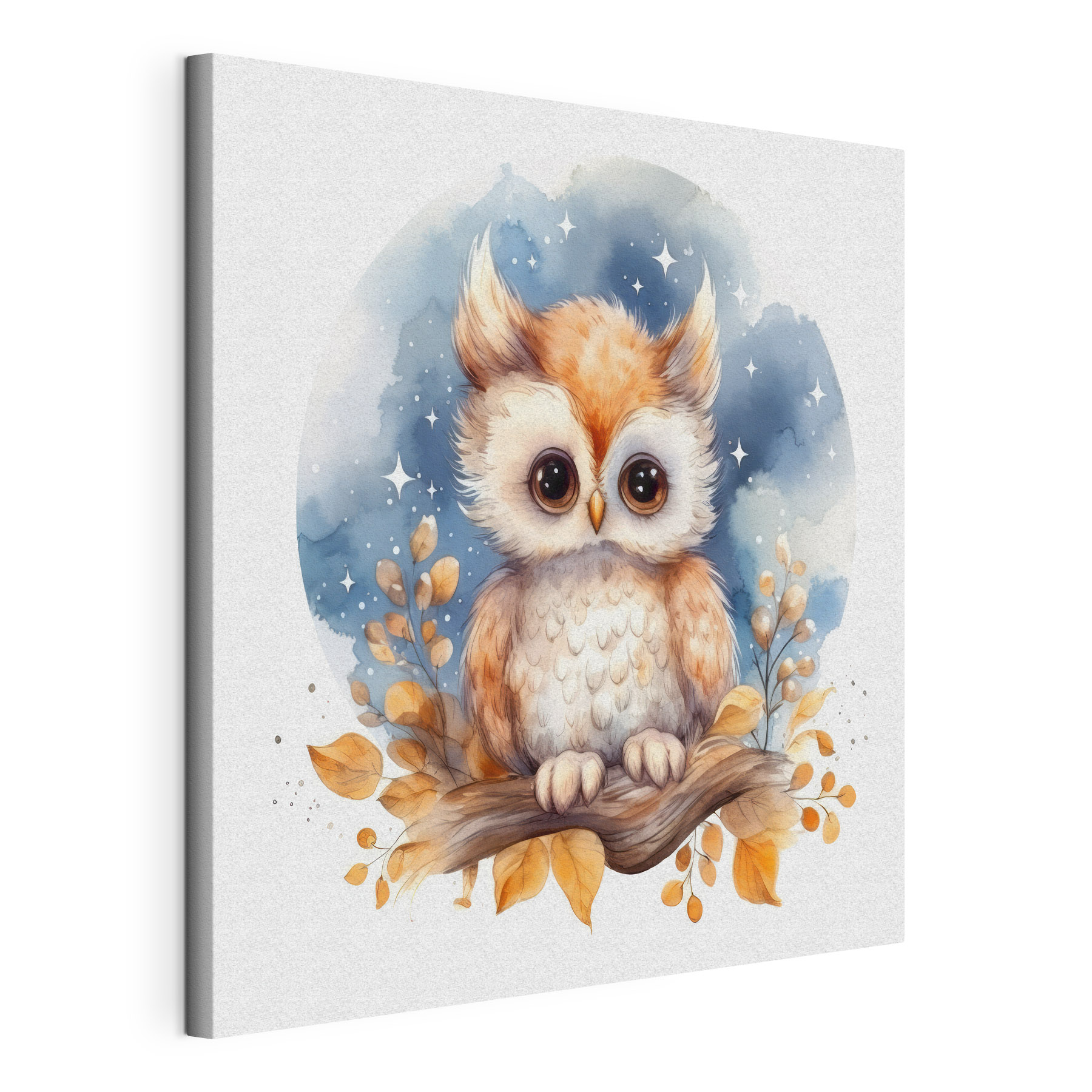 An owl on a branch An owl on a branch