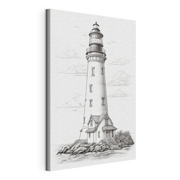 Quadri Faro con una casa e delle palme (COD: s35832) Quadri Quadri Faro con una casa e delle palme (COD: s35832)