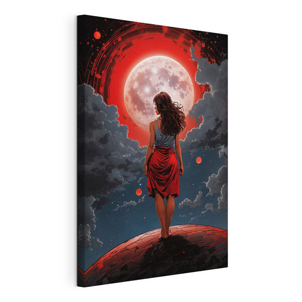 Quadri Donna che guarda la luna (COD: s35838) Quadri Quadri Donna che guarda la luna (COD: s35838)