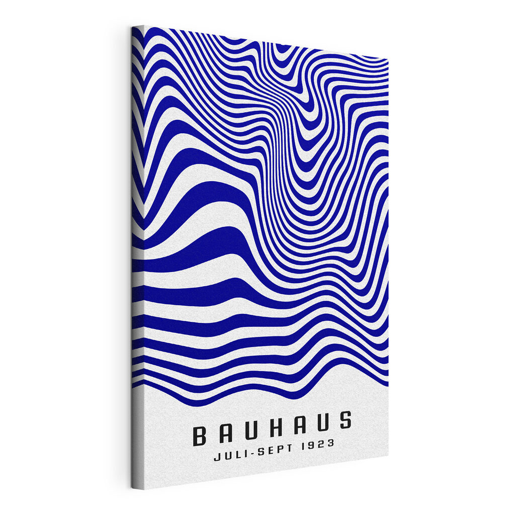 A blue and white striped pattern