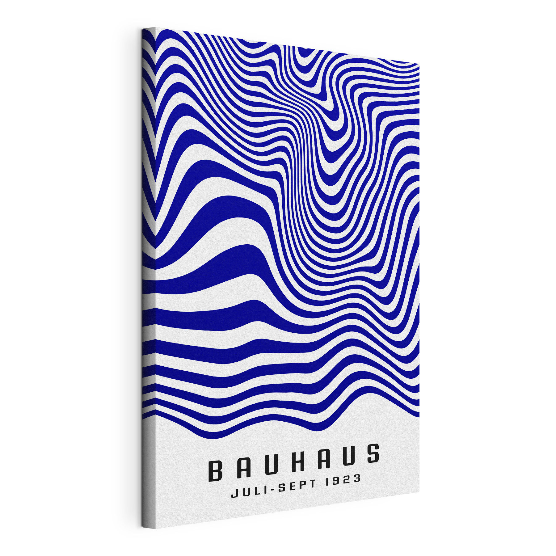 A blue and white striped pattern