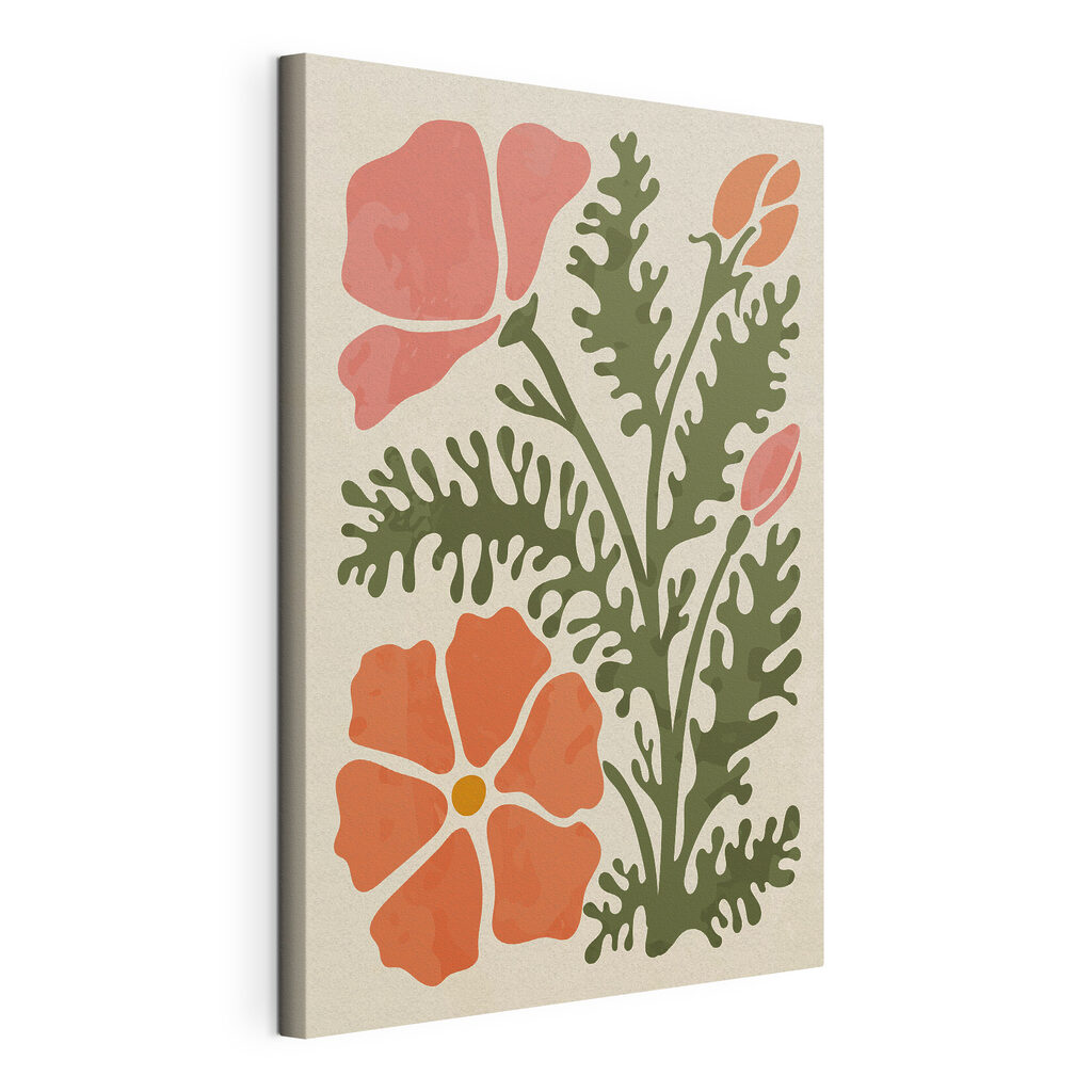 Blooms in Coral Harmony Blooms in Coral Harmony