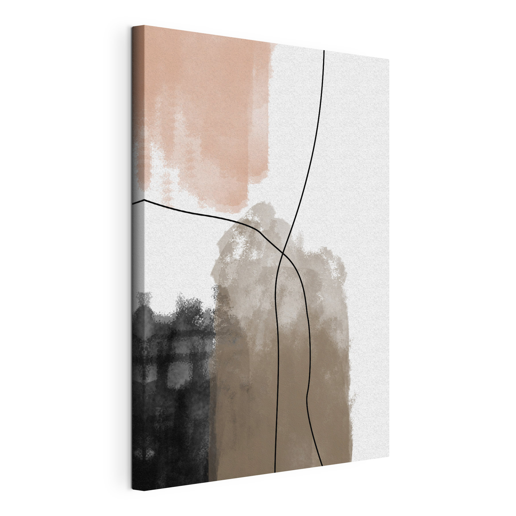 Black line on a white background