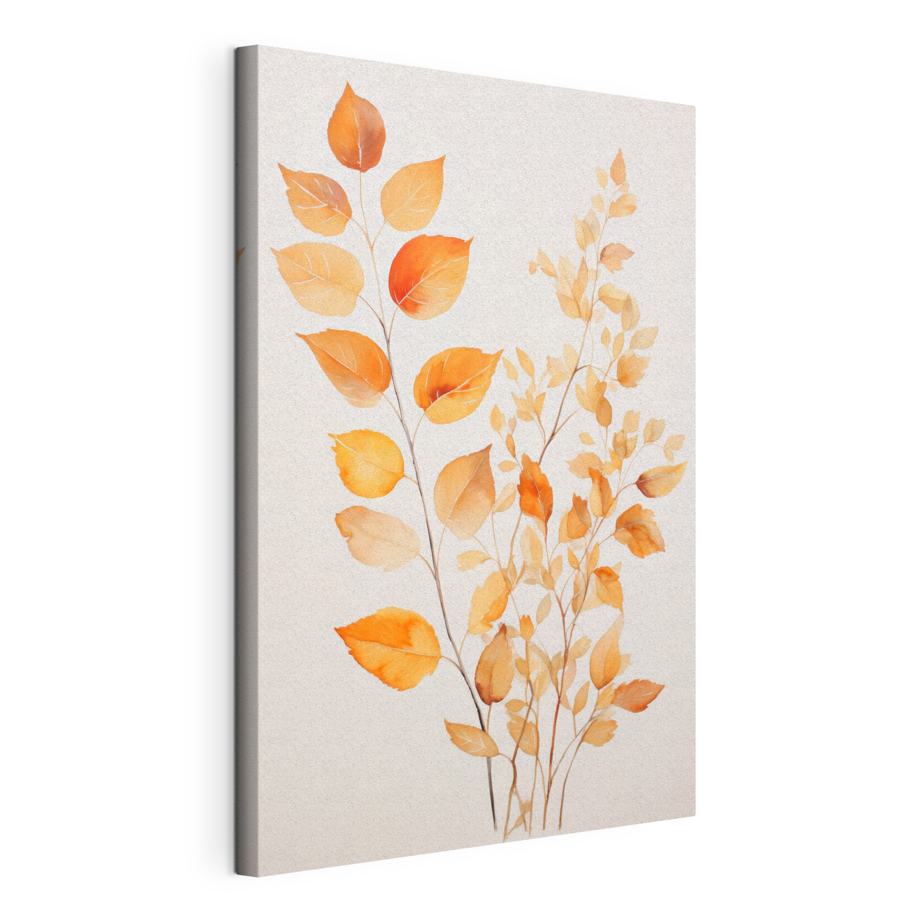 Painting of orange leaves
