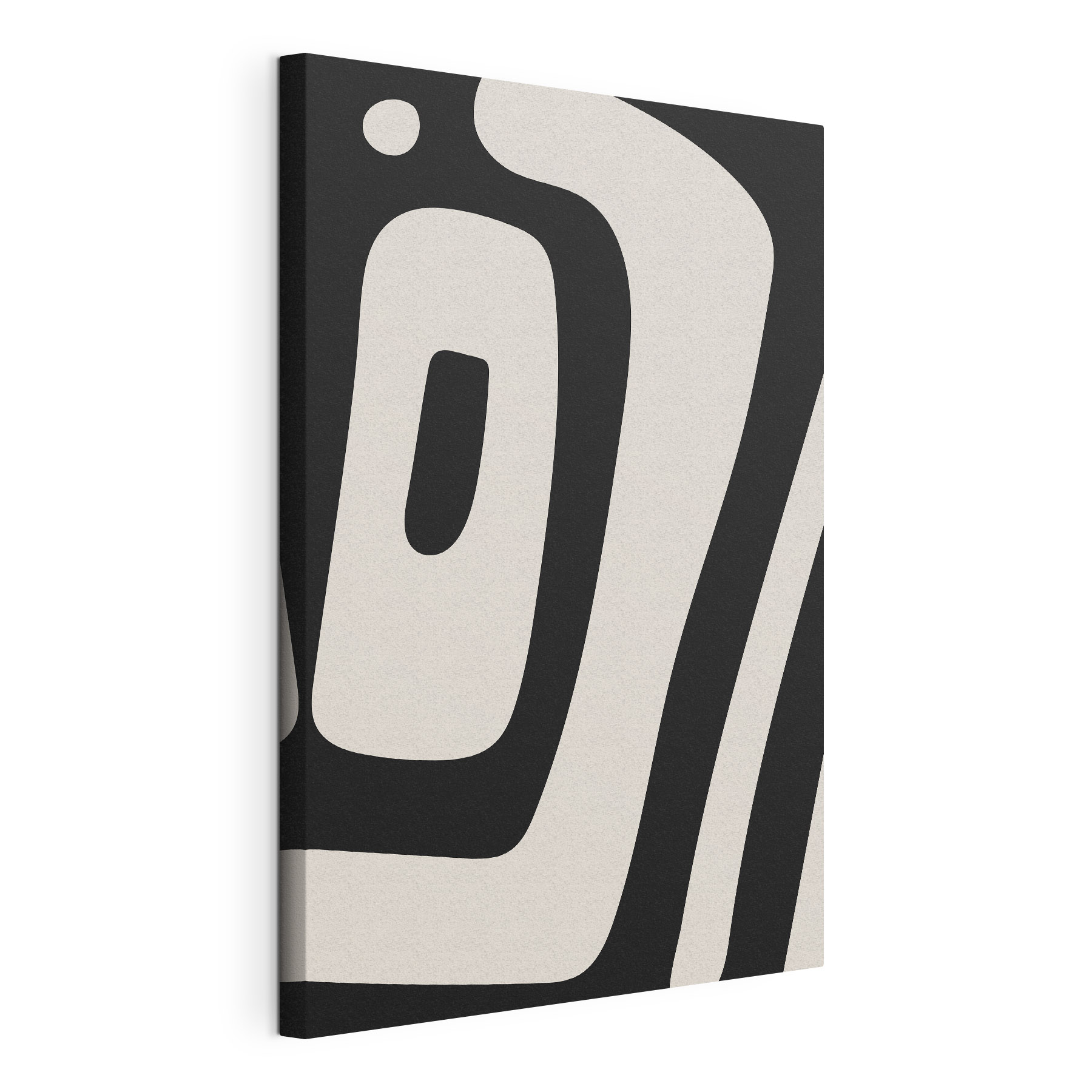 Black and white striped object Black and white striped object