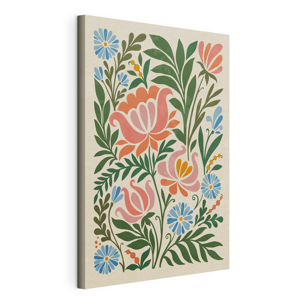 Colorful floral design on a white background Colorful floral design on a white background