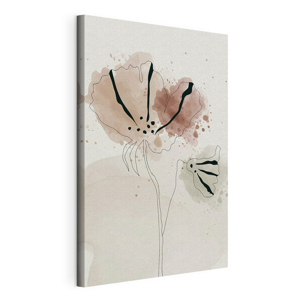 Quadri Quadri Un disegno di fiori su sfondo bianco (COD: s36107)