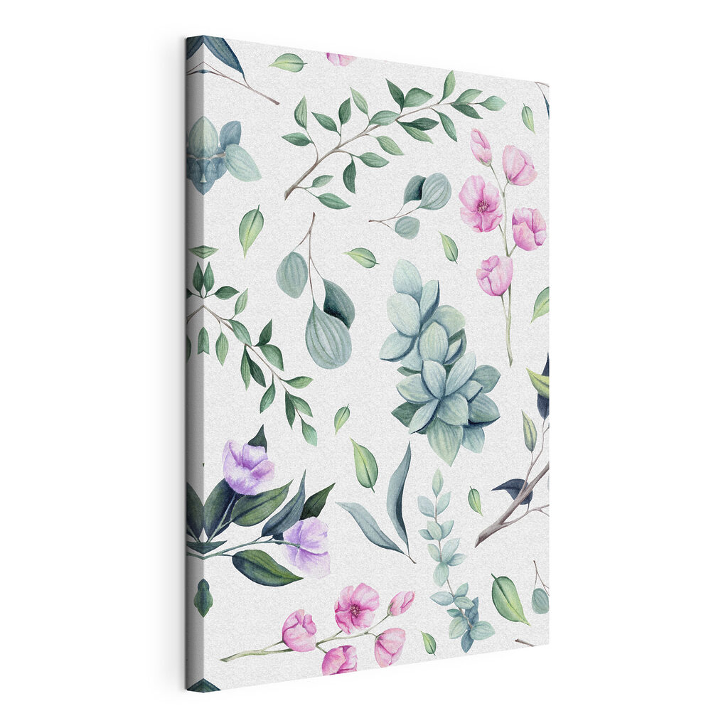 Pattern of flowers and leaves Pattern of flowers and leaves