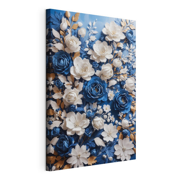 Fiori blu e bianchi Quadri Fiori blu e bianchi