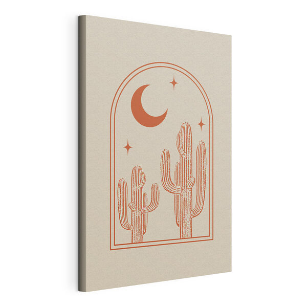 Quadri Immagine di un cactus e della luna (COD: s36261) Quadri Quadri Immagine di un cactus e della luna (COD: s36261)