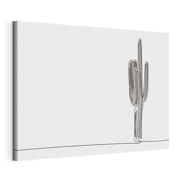 Cactus drawn in one line Cactus drawn in one line