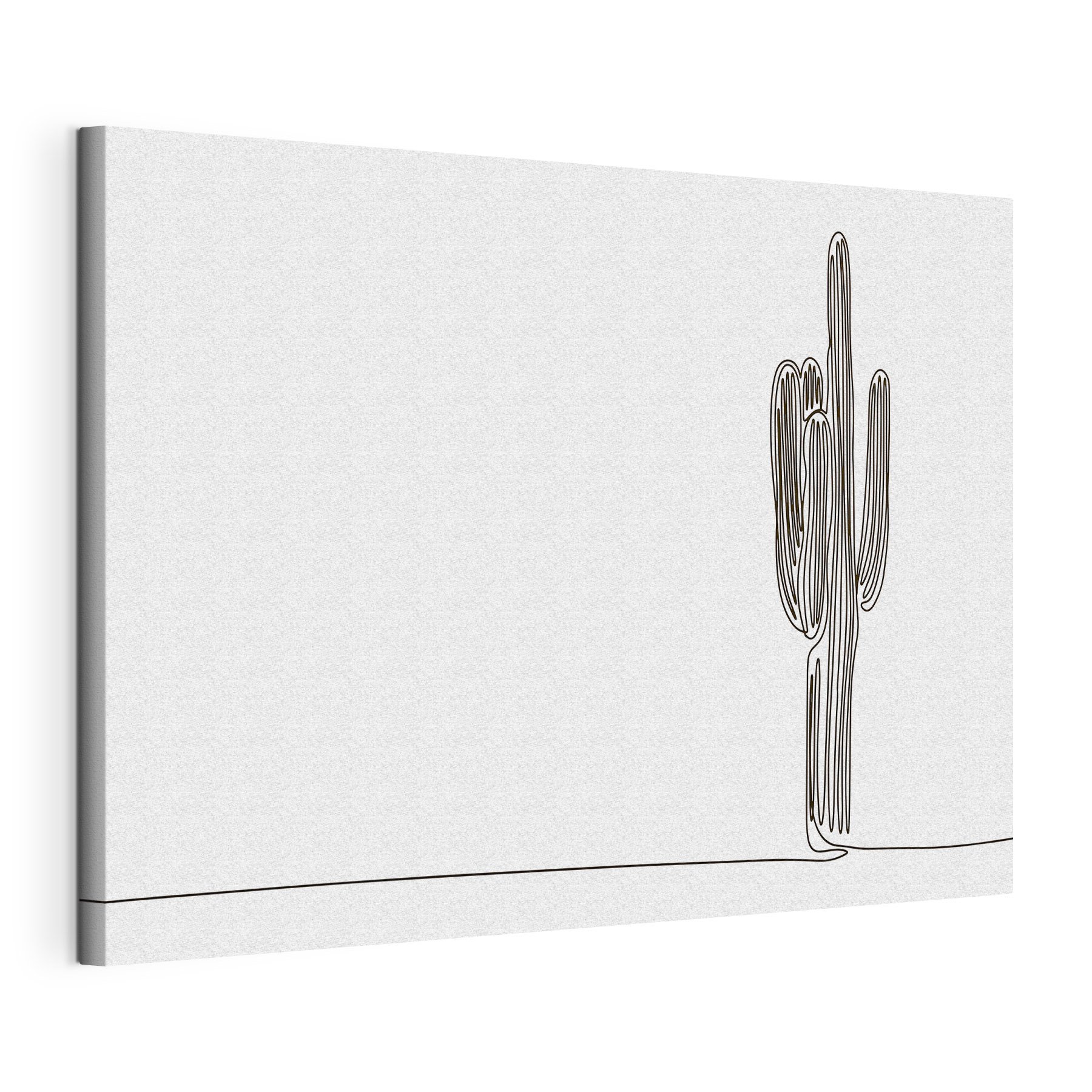 Cactus drawn in one line Cactus drawn in one line