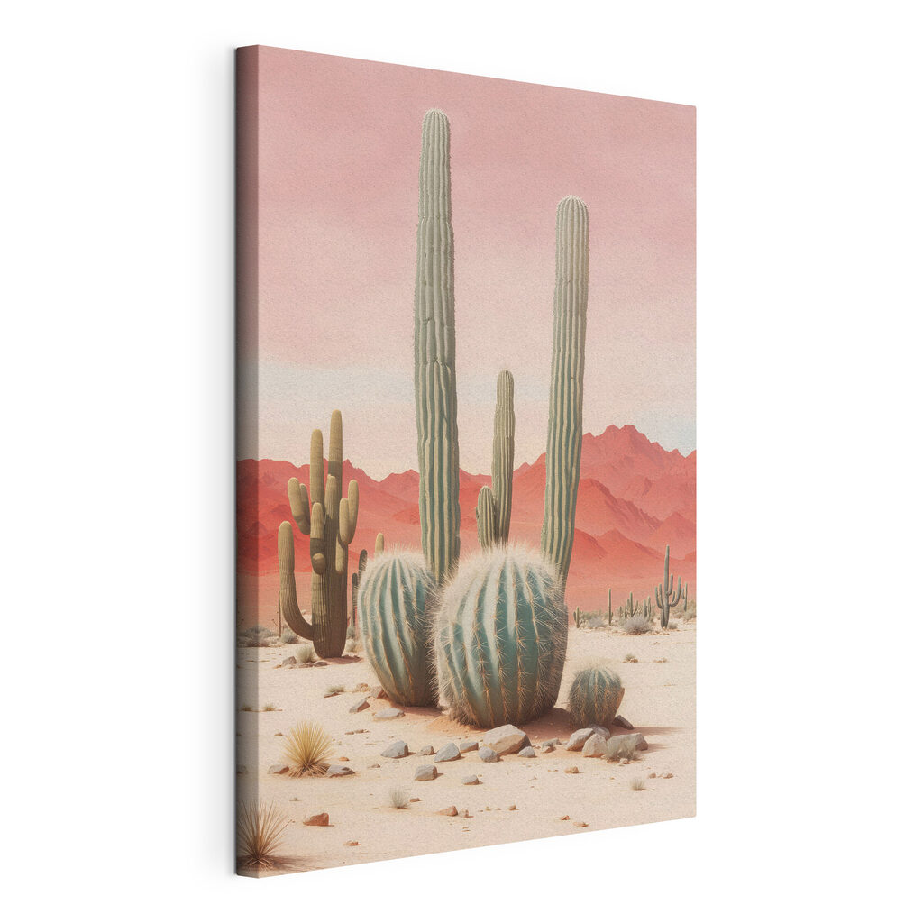 Group of cacti in a desert Group of cacti in a desert