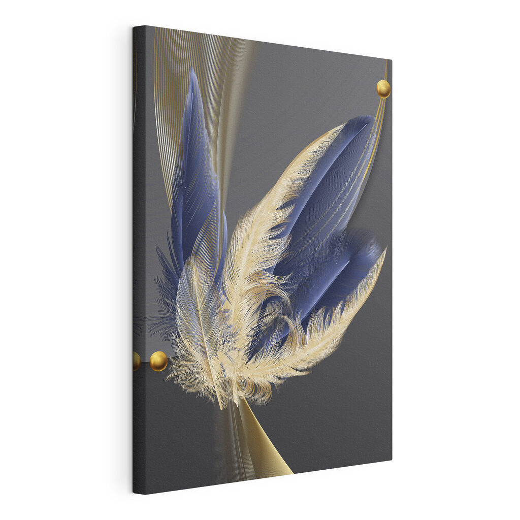 Elegant feathers in harmonious flow