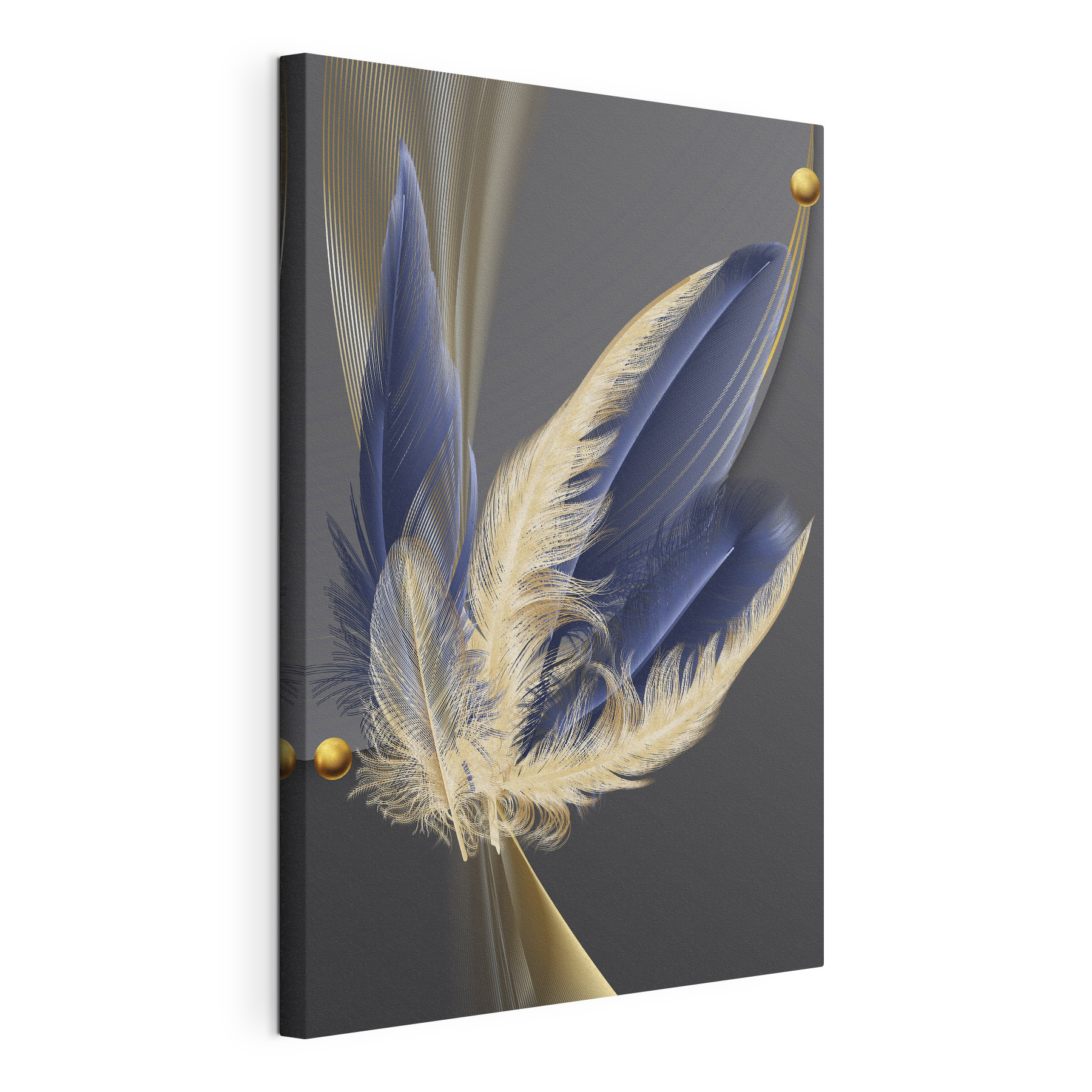 Elegant feathers in harmonious flow